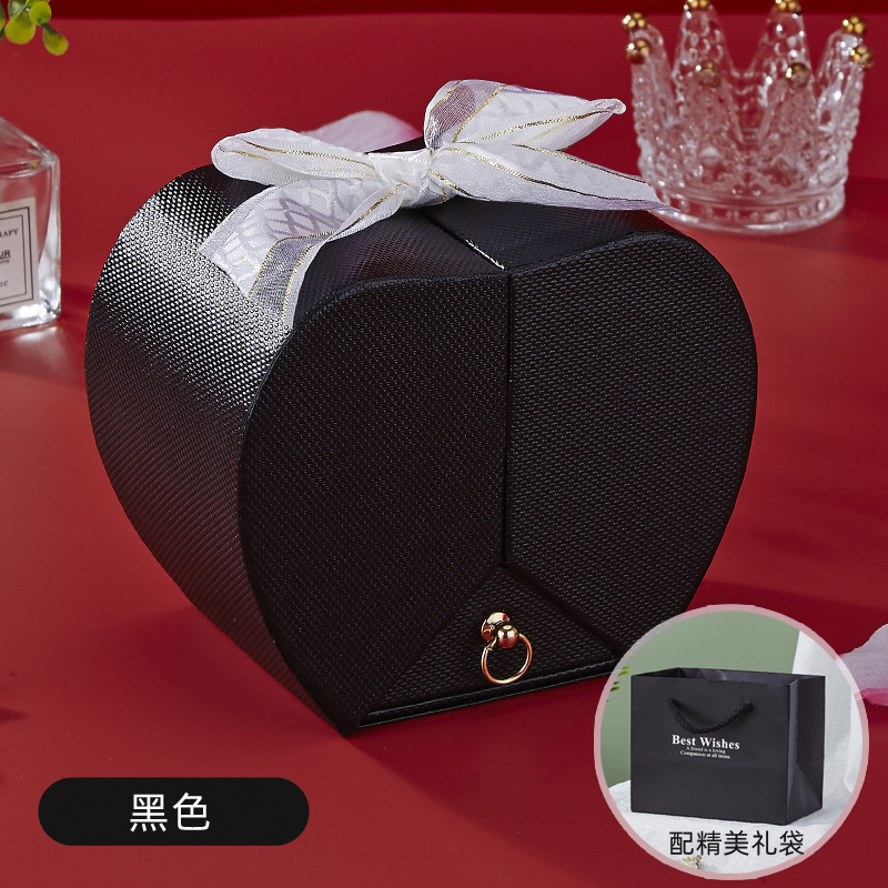 Picture of Love Apple Rose Jewelry Box Necklace Ring Hand Jewelry Send Friends Tanabata Christmas Birthday Gift Box