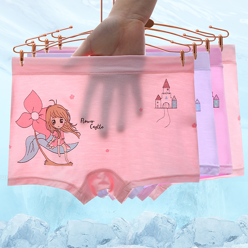 Picture of Girls' underwear summer thin boxer modal children's baby children's boxer underwear without pp