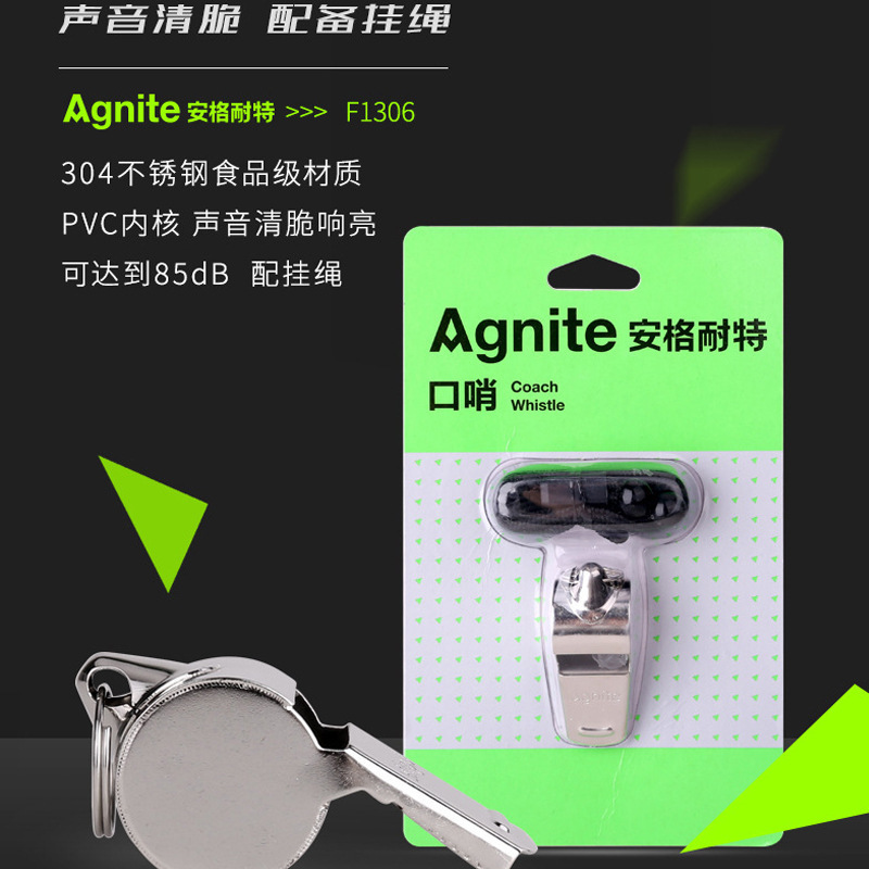 Picture of Deli Angnet F1306 Metal Whistle Sports Class Whistle Referee/Coach Available Stainless Steel Whistle