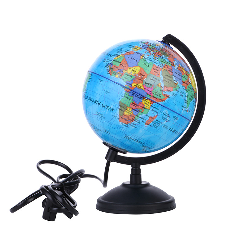 Picture of Source Factory Full Plastic HD Globe Student Small Table Lamp Globe 14.16cm English Version