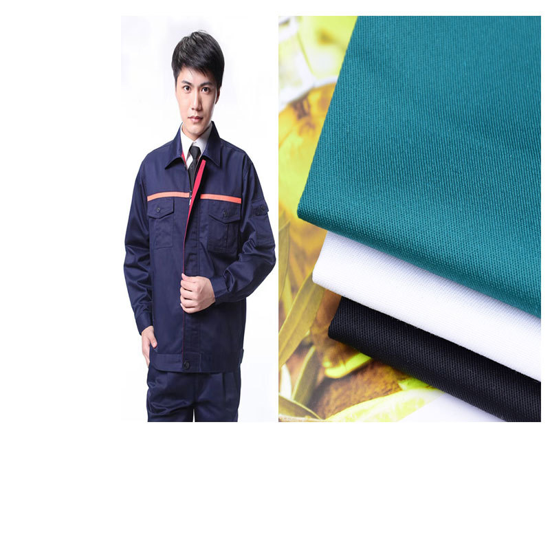 Manufacturer Wholesale T/C Polyester-Cotton Twill Polyester-Cotton Workwear Fabric Workshop Employee Work Clothes Student School Uniform Fabric