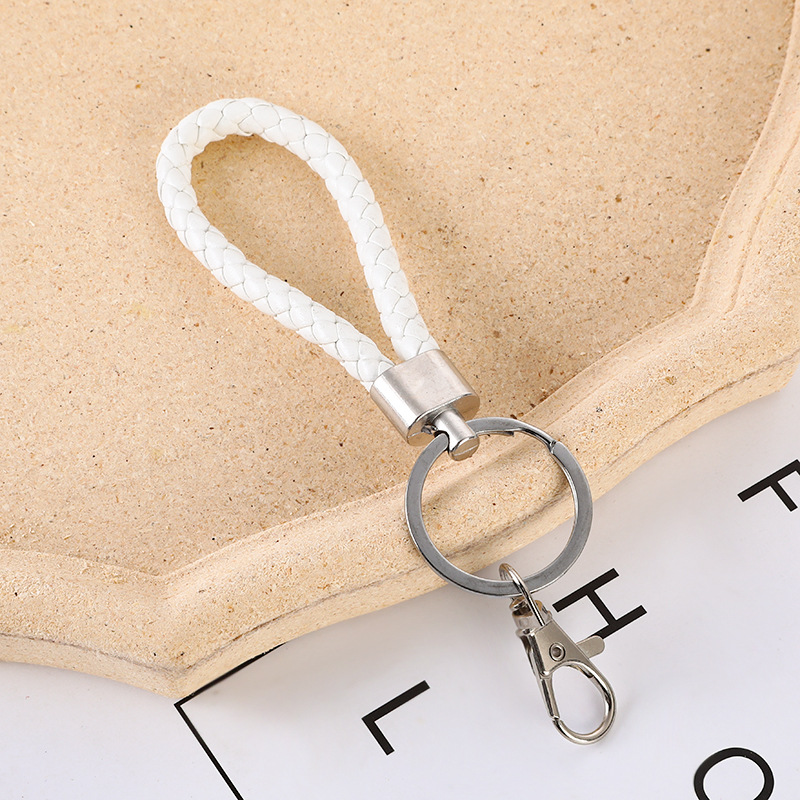 Picture of Carefully Selected Cross-Border Leather Rope Keychain Pendant Car Keychain Pendant Metal Accessories Jewelry Small Gifts Wholesale