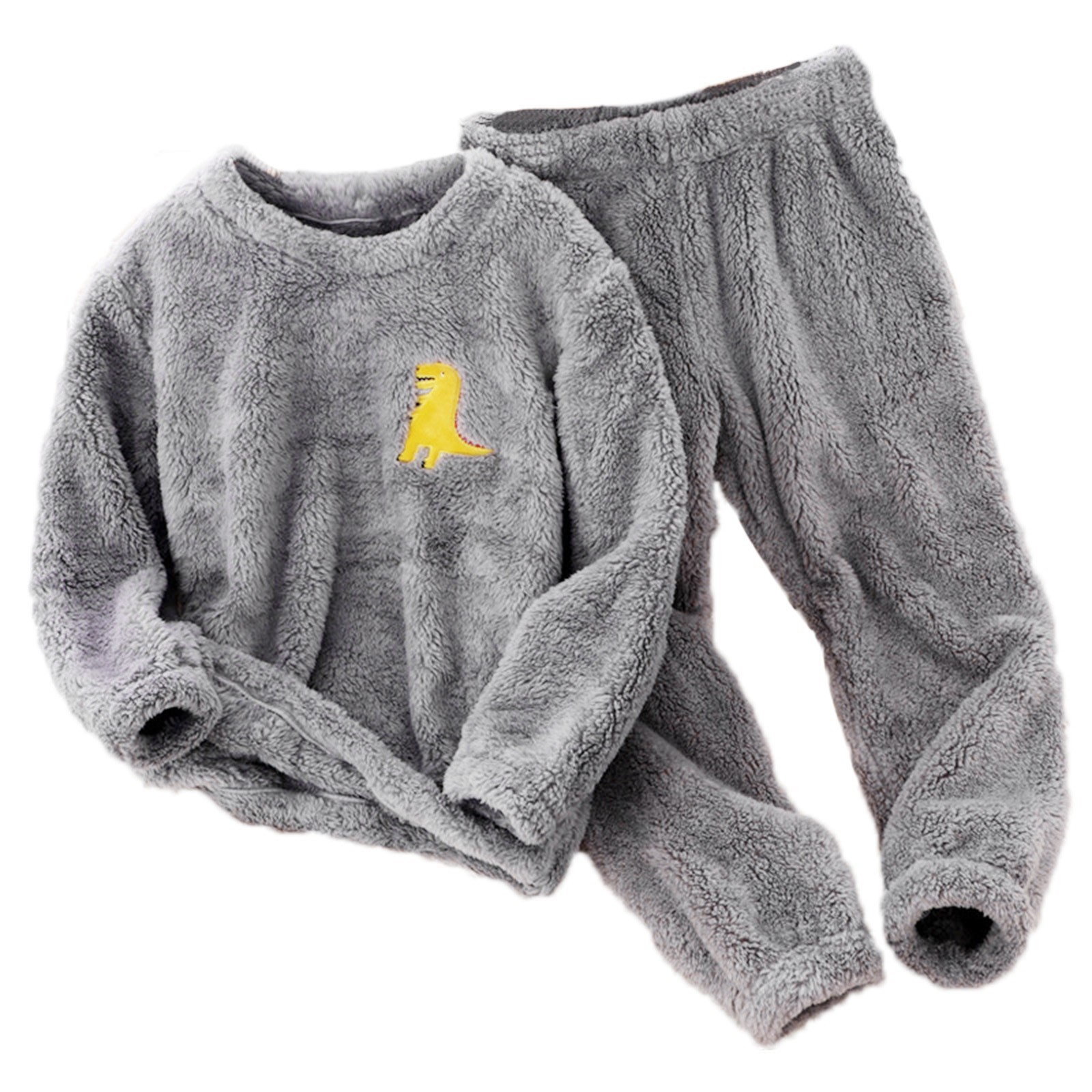 Picture of 2024 Amazon independent station new children's clothing home wear flannel cartoon embroidered suit boys and girls wear