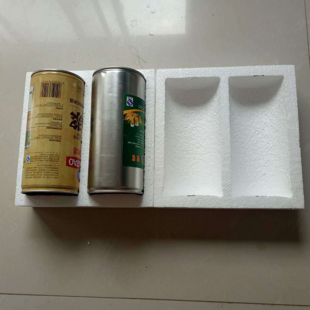 Available for Purchase in Bulk: Single and Double 1-Liter Beer Foam Boxes with Special Discount, Made of Styrofoam Foam Packaging, Specifically for Beer