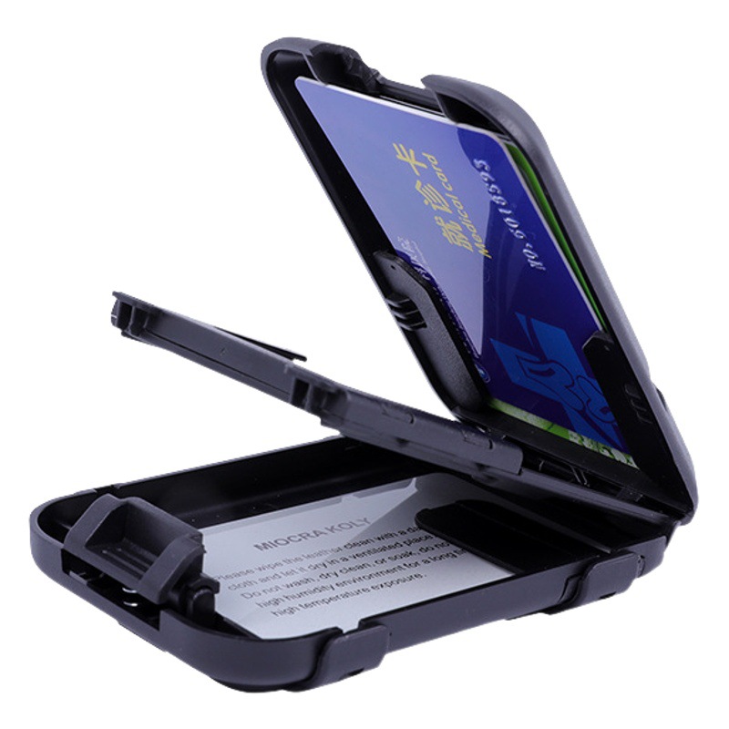 Rfid Security Lock Wallet Multifunctional Card Holder Aluminum Bank Card Holder Stylish Wallet Bank Card Holder Business Card Case