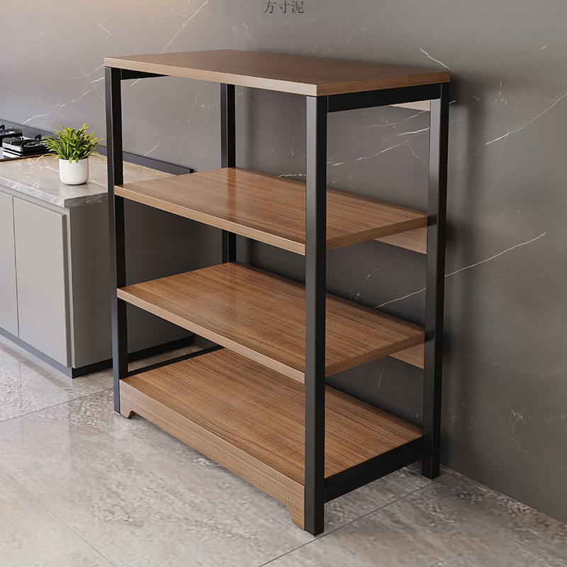 Shelf Storage Rack Floor-to-ceiling Multi-Level Kitchen Multi-functional Microwave Oven Storage Shelf Household Simple Utilities Storage Shelf