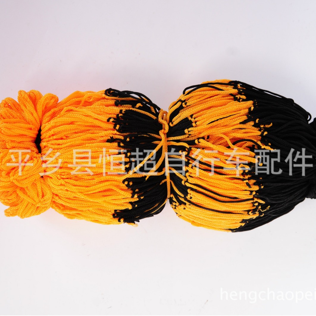 Picture of Manufacturer Wholesale Portable Volleyball Basketball Football Net Bag Ball Net Bag Thick Black and Yellow Ball Pocket and Air Needle