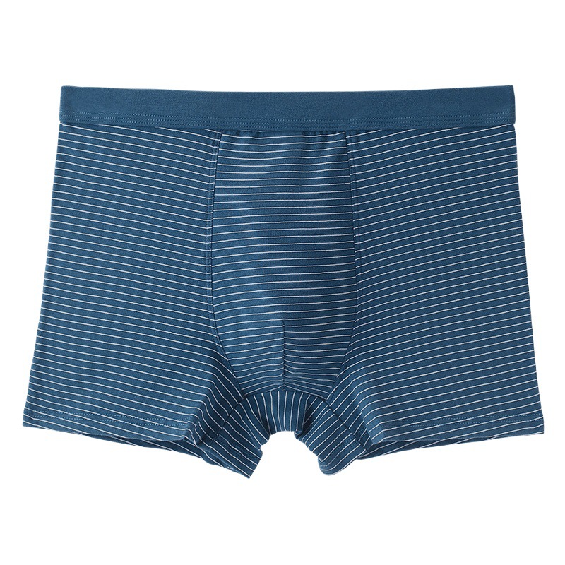 Pure Cotton Men's Underwear Seamless High-Waisted Boxer Briefs Plus Fat Plus Size Breathable Loose Boxer Briefs for Boys Summer