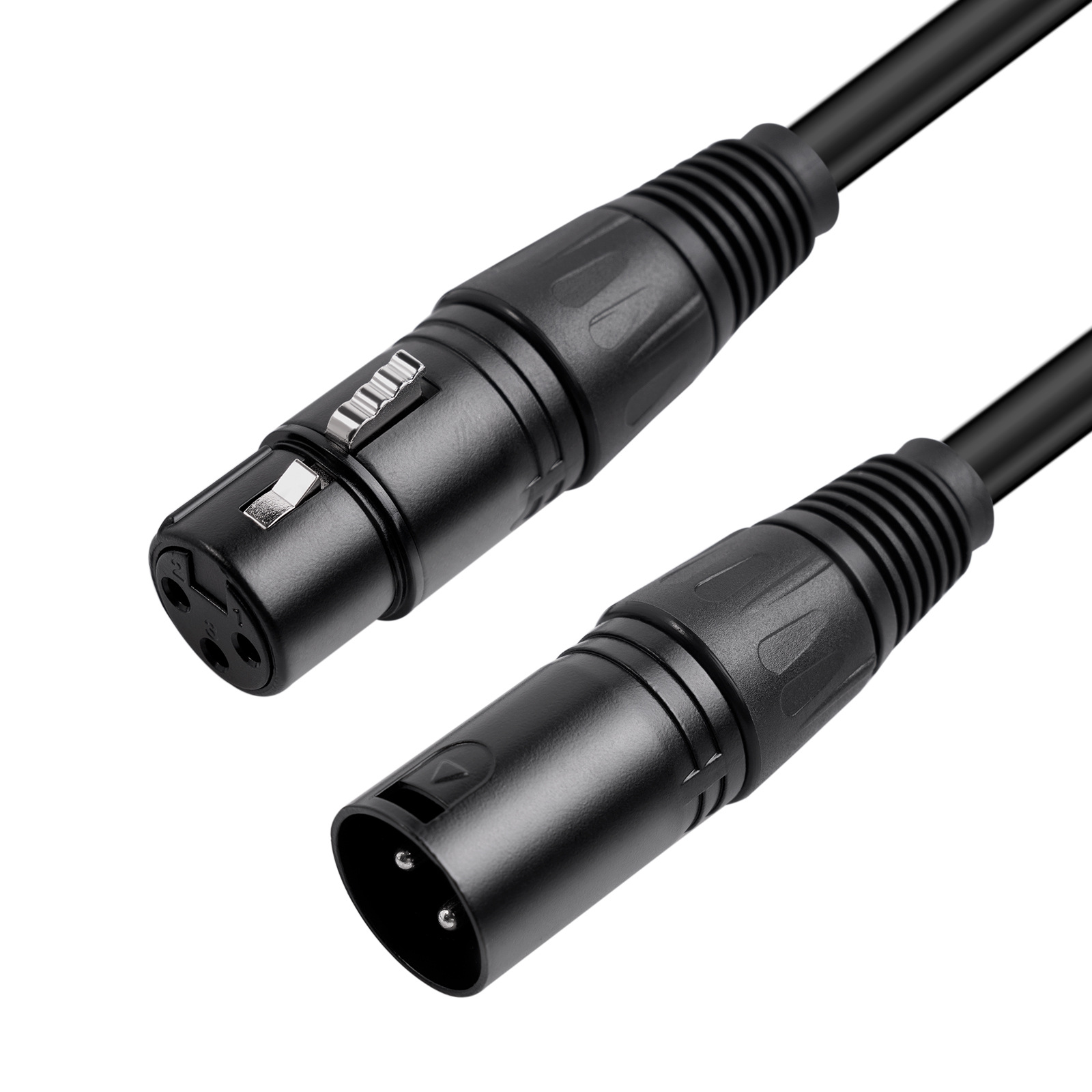 Cross-border Explosions Double Shielded Black Metal Head Full Balance Cannon XLR Female to Female Microphone Balance Cannon Line