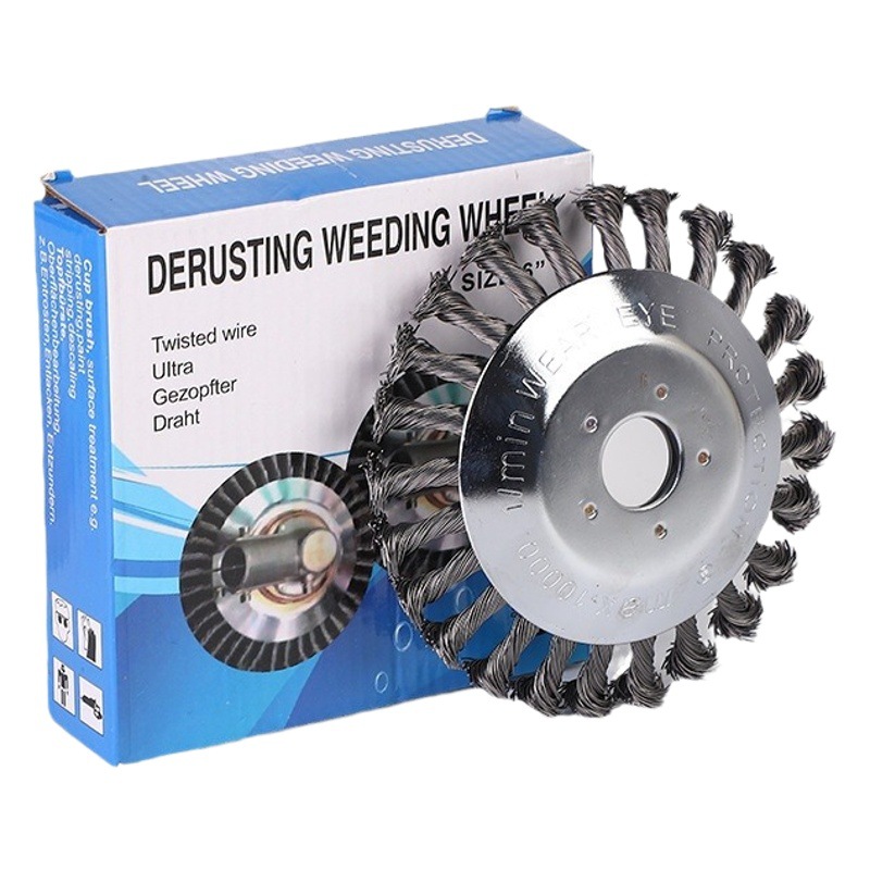Twisted coil type weeding wheel mower special wire wheel mower special bell mouth wire brush weeding brush