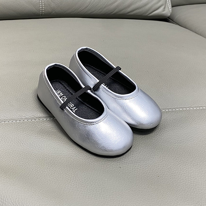 Picture of Girls' Flats, Small Leather Shoes, 2025 Autum New Shoes, Soft Soles, Simple and Versatile, Girls' Granny Shoes, Korean Princess Shoes