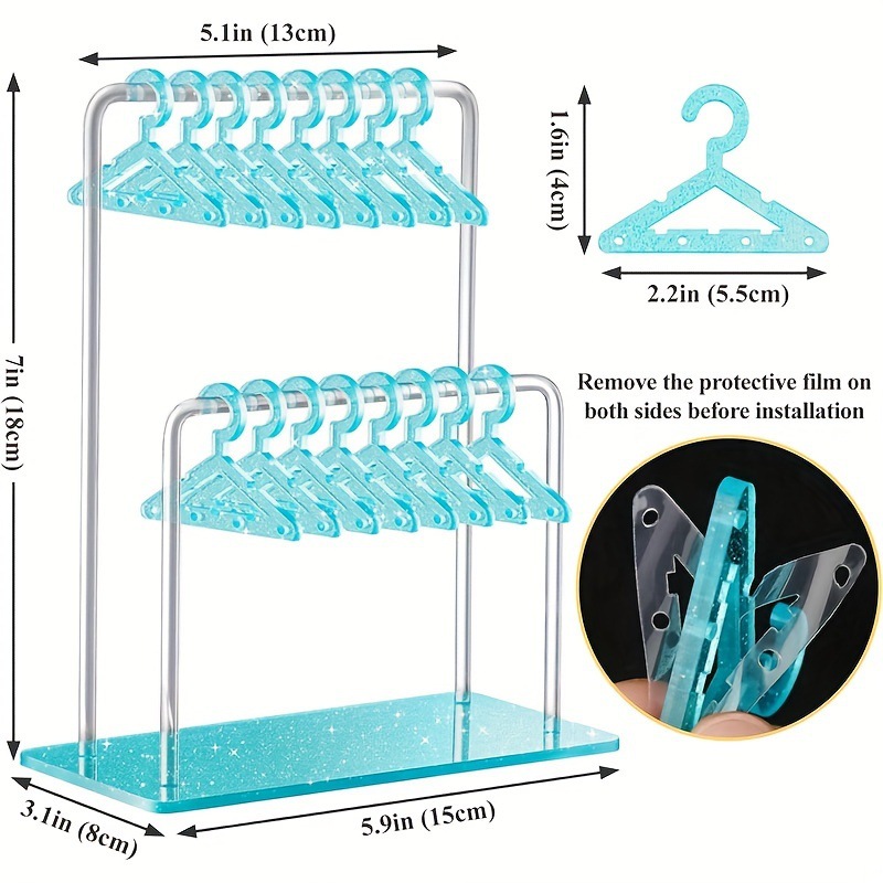 Picture of Cross-border Hanging Personalized Earring Holder Acrylic Costume Frame Earrings Storage Display Rack