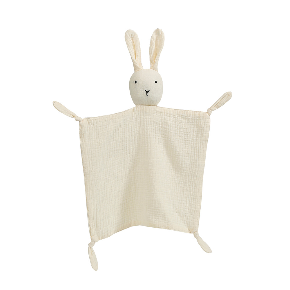 Picture of Yin Xiuli Baby Cotton Gauze Anting Towel Baby Sleeping Doll Rabbit Packing Handkerchief Packing Toys Cross Border