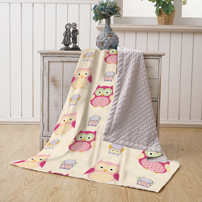 Picture of Baby Blanket Autumn and Winter Baby Blanket Coral Fleece Air-conditioning Blanket Bean Blanket Swaddling Children's Blanket Blanket