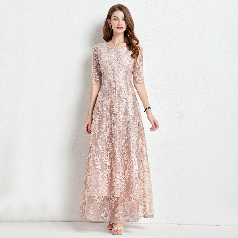 Picture of Prospective Mother-in-law Wedding Mother's Dress Evening Dress Micro Chubby Large Size Brand Large Style Wedding Banquet Young Age Dress