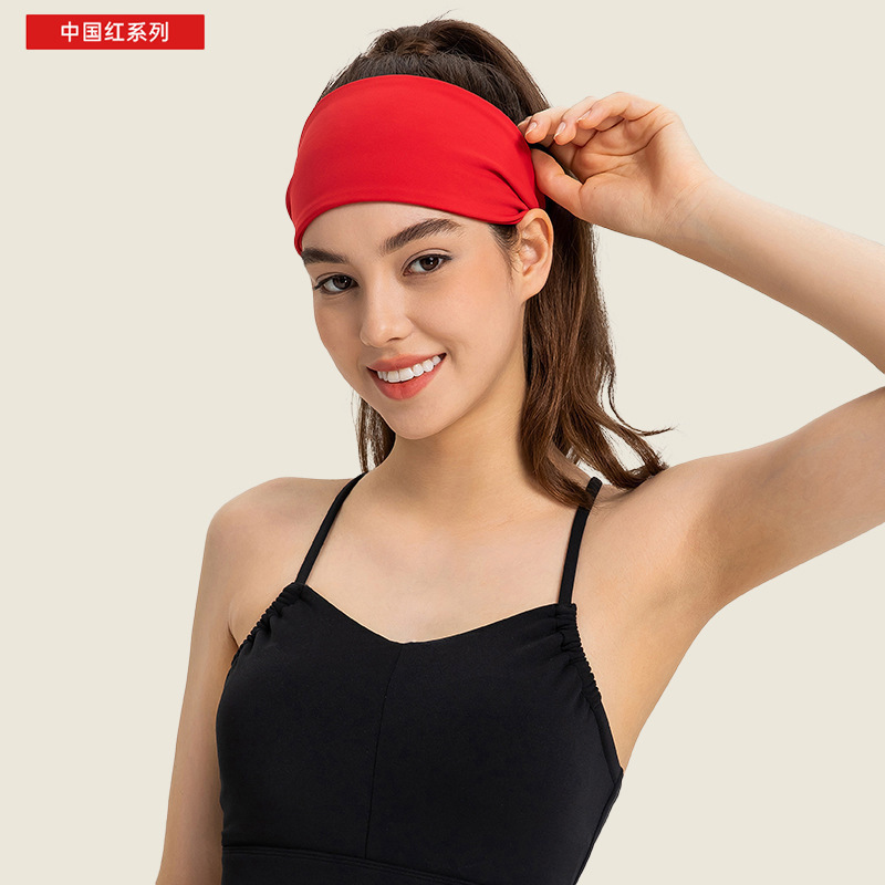 Picture of Evrlue New Product Double 6 Zero-Sense High Elastic Breathable Yoga Fitness Sports Headband Sports Headscarf for Women Daw035