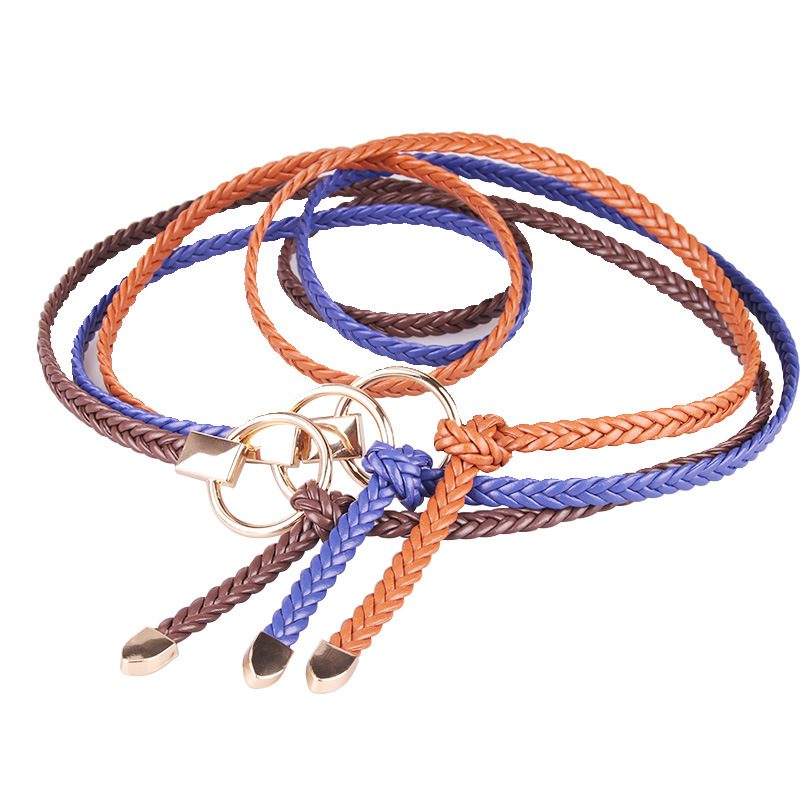 Picture of New ladies thin belt hand woven thin belt dress decoration Joker casual belt wholesale 617