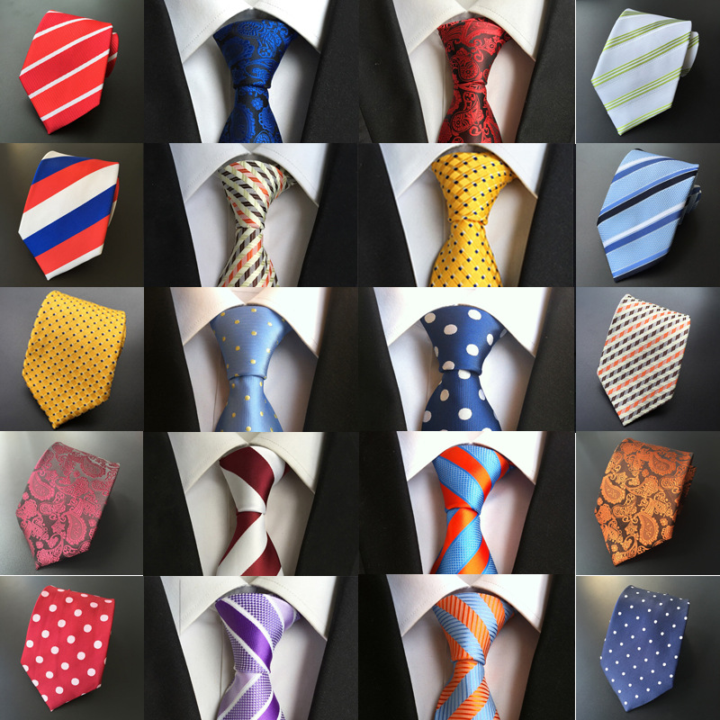 Picture of Manufacturers wholesale tie polyester jacquard tie men's casual formal wear professional business tie in stock supply