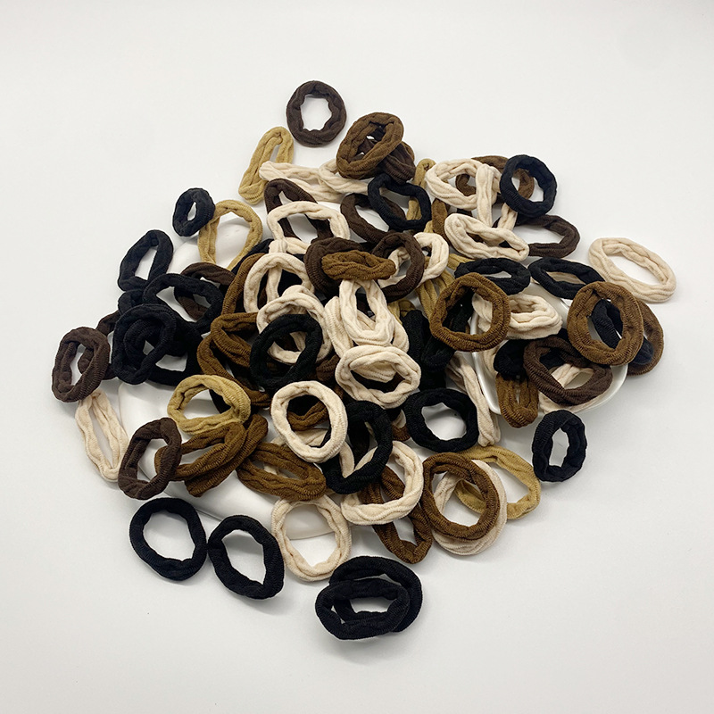 Picture of Single Wholesale Black Headband Hair Tie for Women Korean Style High Elasticity Does Not Hurt Hair Rubber Band High Ponytail Baby Hair Accessories