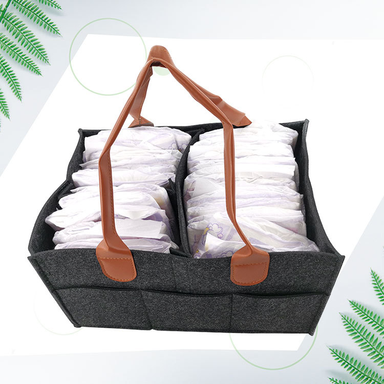 Picture of Diaper Storage Bag for Mothers and Babies, Travel Felt Bag with Custom Logo, Essential for Travel