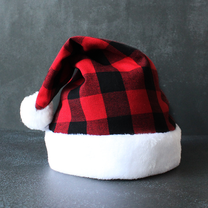 Haube Cross-border New Christmas Supplies Decorative Props Holiday Dress-up Hat Prellis Christmas Hat