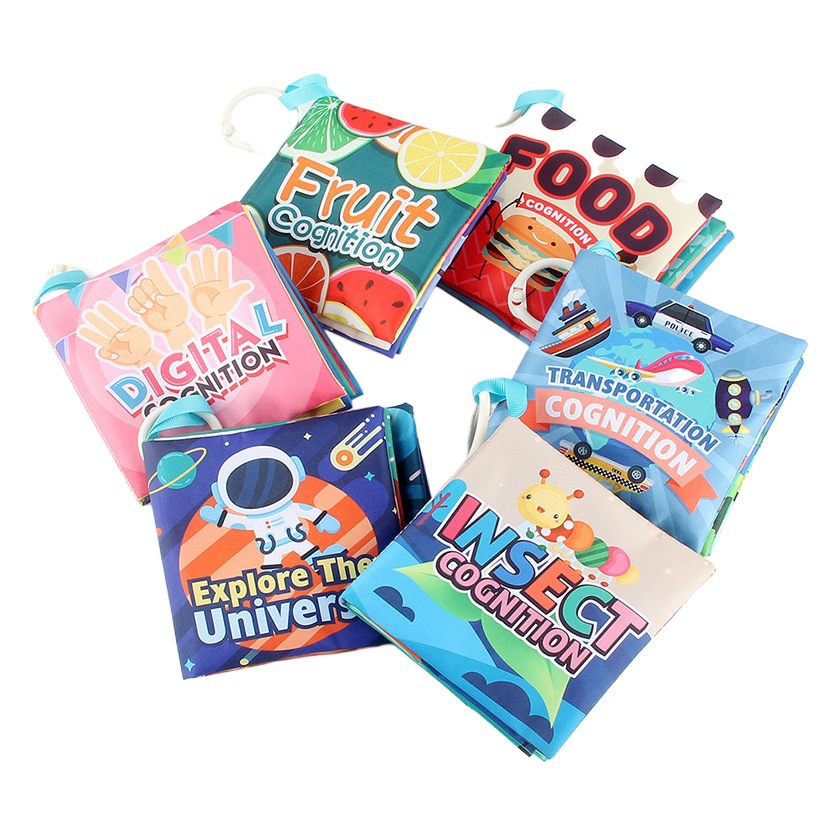 Source factory baby cloth book 6 pages 12 three-dimensional cloth book 6 a set of hands can't tear BB called cloth book toys