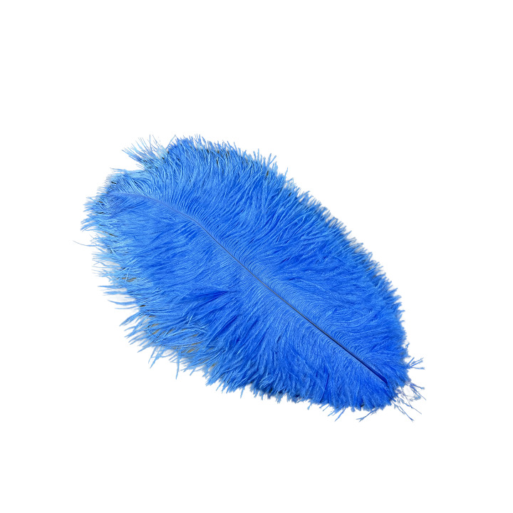 Picture of White ostrich feather 25-30cm natural ostrich feather dyed feather wedding decoration lamp ornament feather