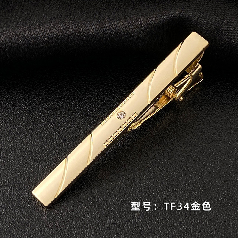 Picture of Men's Tie Clip Manufacturer Direct Sales Yiwu Cross-Border Business Metal Tie Clip Tieclips Bow Tie Business Style
