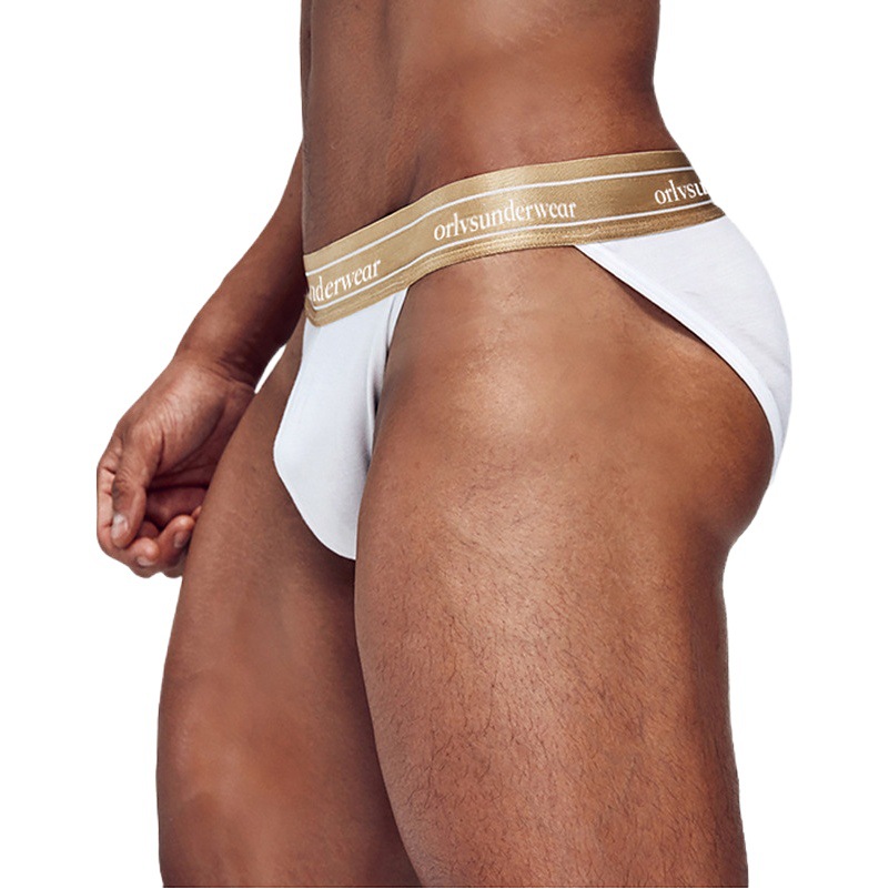 ORLVS New Men's Underwear Cotton Stretch Low Waist High Fork Pocket Fashion Sports Briefs for Men OR6220