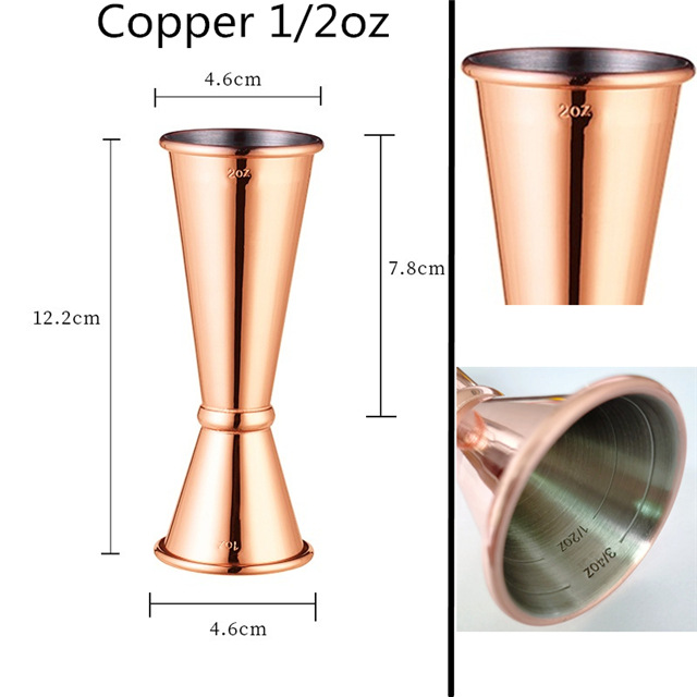 Picture of Indian-style wine measuring device Full Cup bartending double-headed measuring cup 30/60 bartender special oz cup Jigger