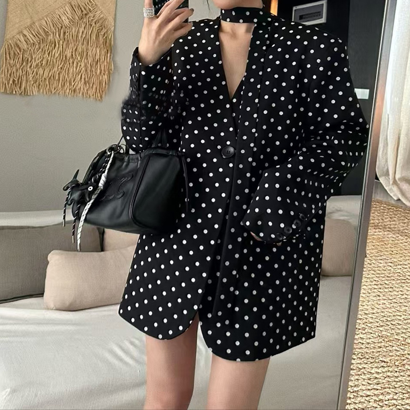 Women's 2025 Early Spring New Elegant Wide Style Casual Suit Korean Style