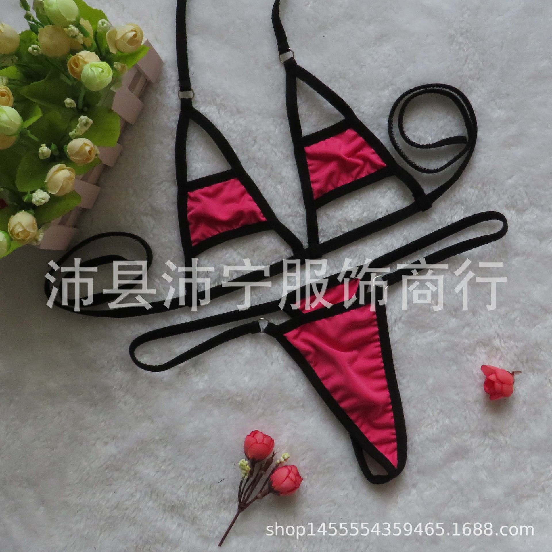 Cross border sexy lingerie women sexy pajamas ebay AliExpress mini bikini swimsuit set