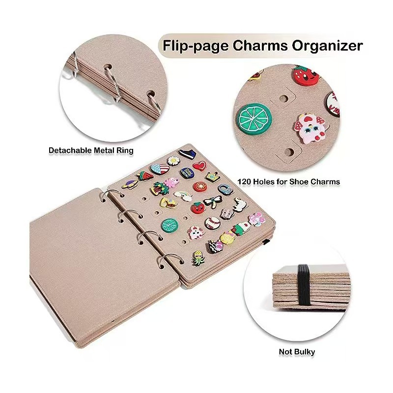 Picture of Cross-border New Felt Badge Storage Book Hole Shoes Buckle Storage Bag Display Stand Removable Jewelry Display Board
