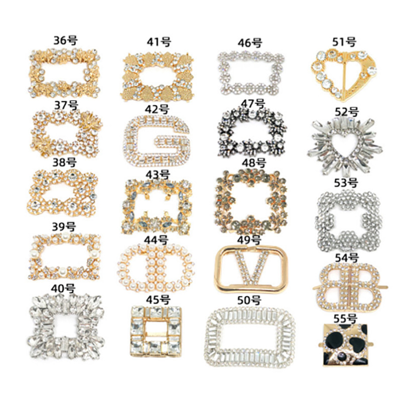 Women's Shoes Metal Foot Buckle Clip Accessories Rhinestone Accessories All-match Shoes Upper Decoration Shoe Flower Jewelry Shoe Buckle