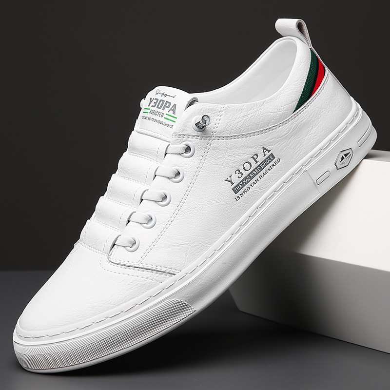 2023 Spring and Autumn New Men's Daily Casual Leather Shoes Men's Handmade Lining Leather Breathable Youth Trendy Shoes Men's 8029
