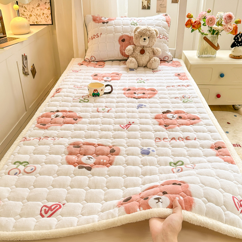 Picture of New thick milk velvet mattress student dormitory single mattress cotton bed mattress tatami warm cushion wholesale