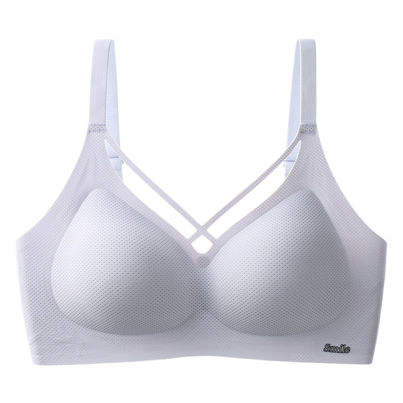 Seamless Wireless underwear Women's Big chest small plus size chubby girl bra thin push up shrink bra top collection breast