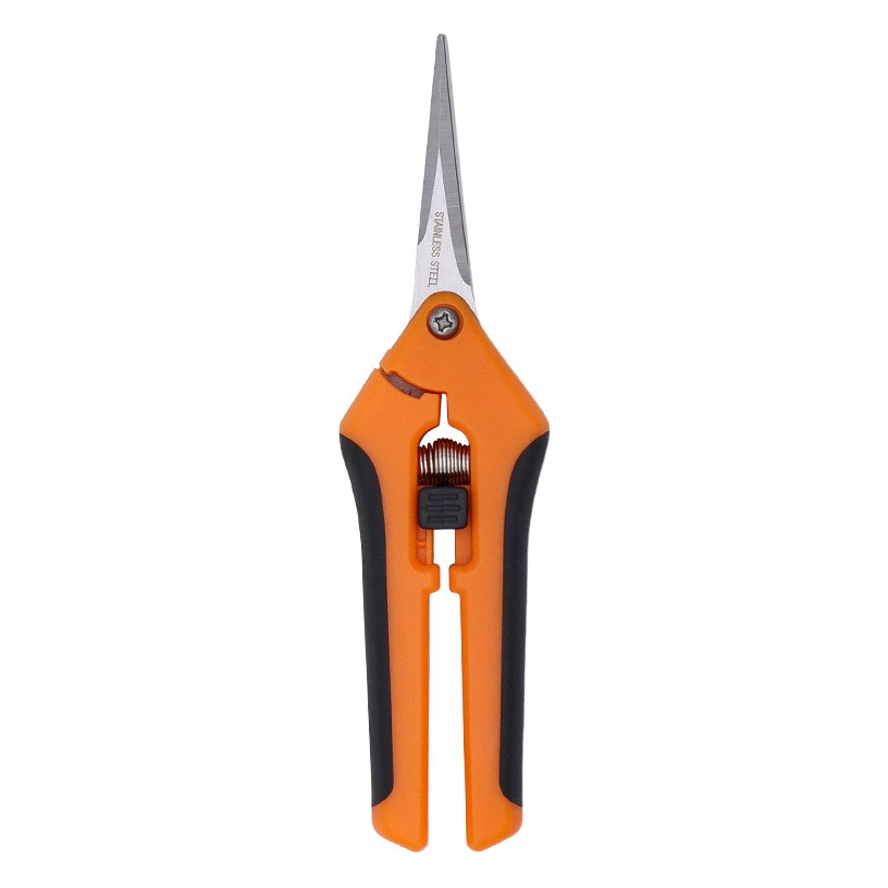 Stainless Steel Straight Head Elbow Pruning Shears Floral Garden Shears Multi-purpose Garden Tools Gardening Fruits Picking Grape Shears