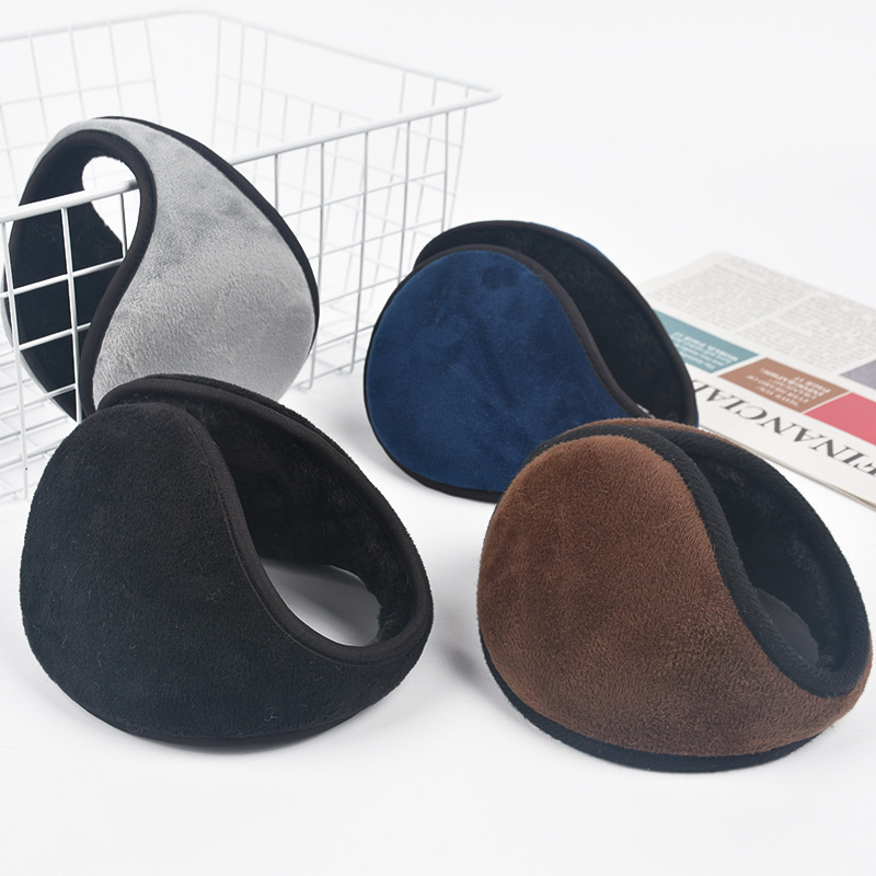 Picture of Earmuffs to Keep Warm in Autumn and Winter, Earmuffs to Prevent Cold, Ear Caps, Ear Warmers, Men's Ear Bags, Rear-Wearing Plush Earmuffs, Cross-Border Wholesale