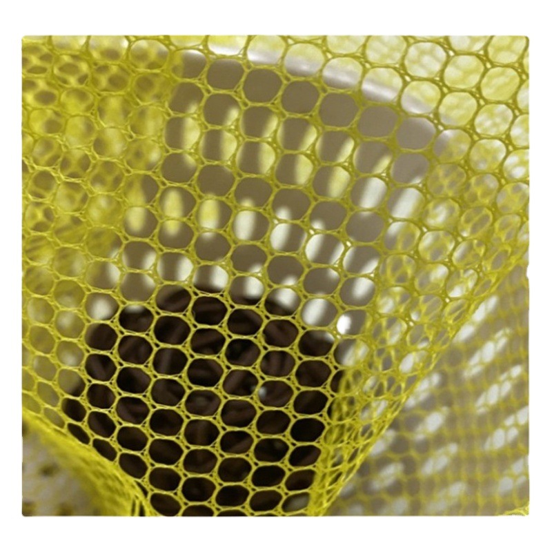 Hexagonal Mesh Fabric Knitted Hard Mesh Fabric Polyester Laundry Bag Mosquito Net Luggage Shoes Tent Warp Knitted Mesh Cloth