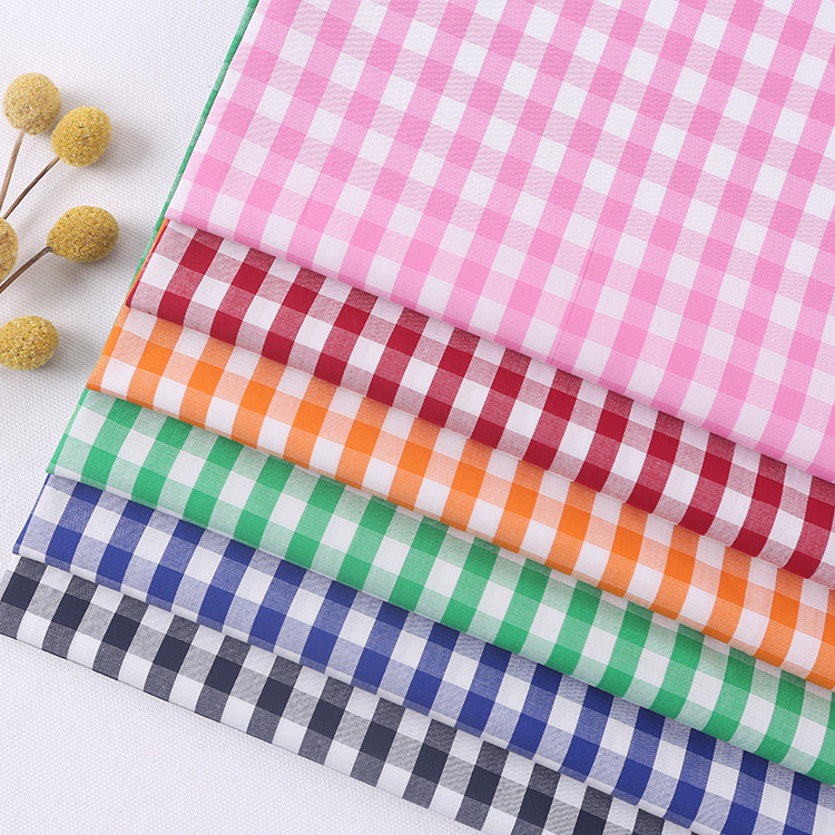 Spot 50 high density Chaoyang grid facing spring and summer fashion shirt fabric dress fashion fabric