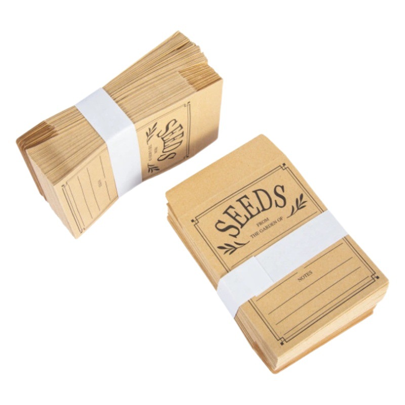Ready-Made Wholesale Seed Bags, Kraft Paper Bags, Envelope Bags, Double-Sided Tape Seals, Cross-Border Hot-Selling Envelopes, Custom-Made