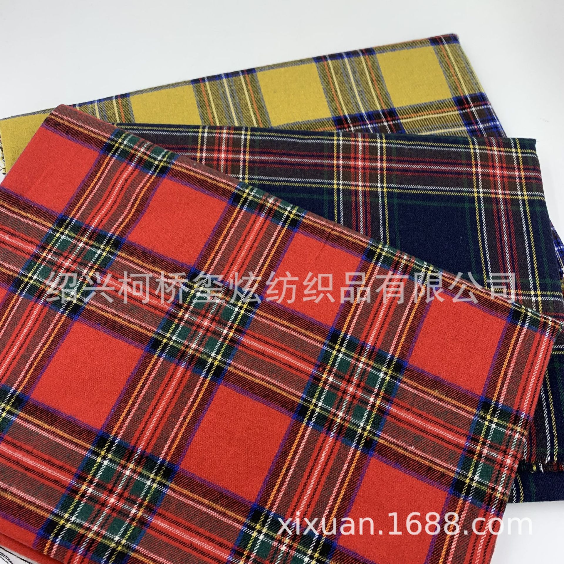 2023 new cotton plaid yarn-dyed plaid fabric autumn and winter plaid shirt fabric in stock supply
