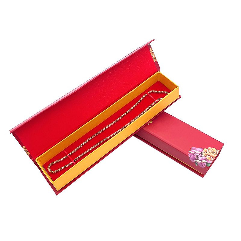 Color printing necklace box jewelry packaging box necklace box printing earrings carton jewelry jade storage bracelet box