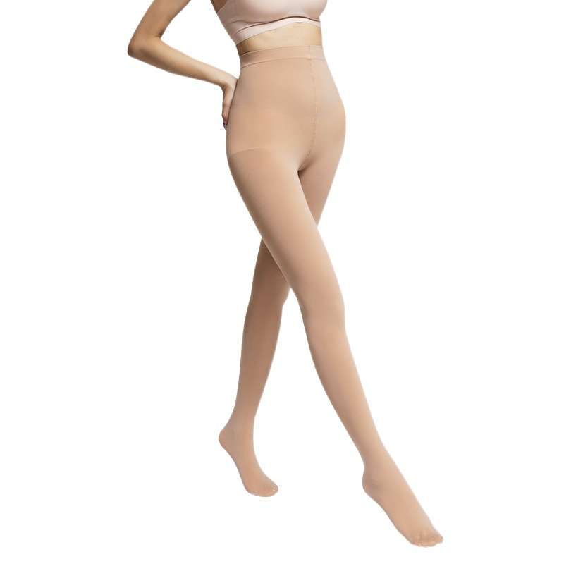 Red pepper plus size bottomed socks women 150D line crotch plus fat increase 100.00kg fat sister outside wear pantyhose