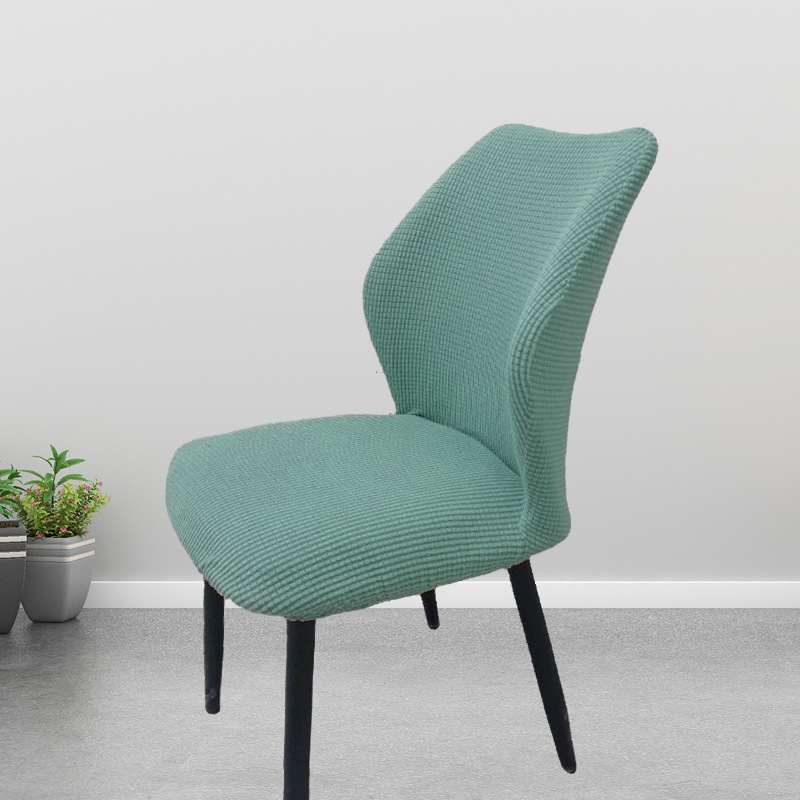 Picture of Chair Cover Elastic All-inclusive Household Modern Curved Dining Chair Cover Cushion Backrest Integrated Household Stool Cover Cover