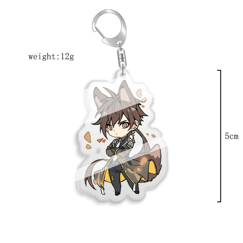 Picture of Cartoon anime peripheral Violet eternal garden transparent keychain Violet acrylic pendant in stock