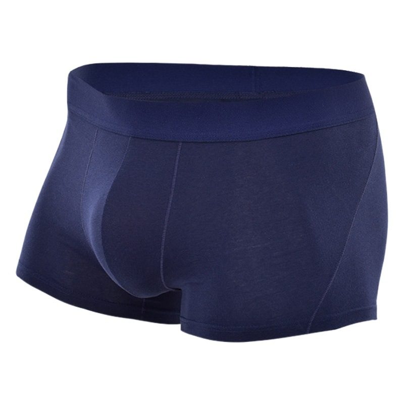 Carefully Selected Boxed Antibacterial Men's Boxer Briefs, Export Summer Breathable Large Size Boys' Pure Cotton Boxer Briefs, Breathable and Antibacterial
