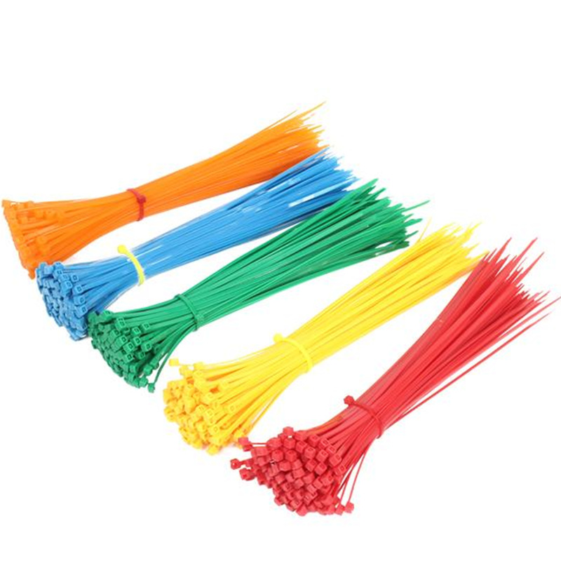 Picture of Self-locking cable tie 3x 200 plastic fixed binding color wire harness binding seal holder buckle