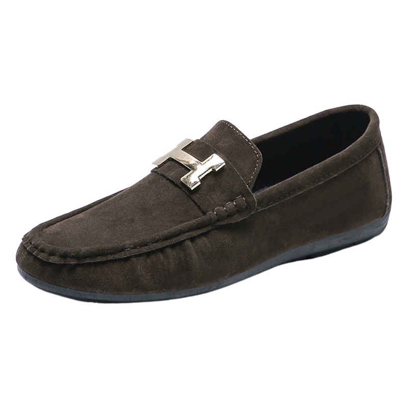 Men's Shoes Summer New Slip-On Casual Soft-Soled Beanie Shoes Fashionable and Versatile Men's Shoes Breathable Shoes Men's Cross-Border Supply